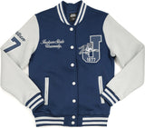 Big Boy Jackson State Tigers S4 Womens Fleece Jacket [Navy Blue]