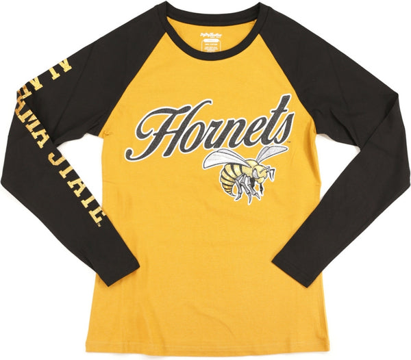 Big Boy Alabama State Hornets S4 Womens Long Sleeve Tee [Old Gold]