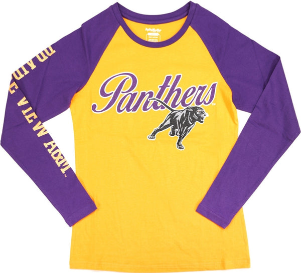 Big Boy Prairie View A&M Panthers S4 Womens Long Sleeve Tee [Gold]