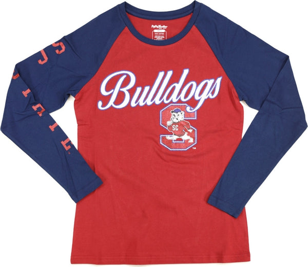 Big Boy South Carolina State Bulldogs S4 Womens Long Sleeve Tee [Maroon]