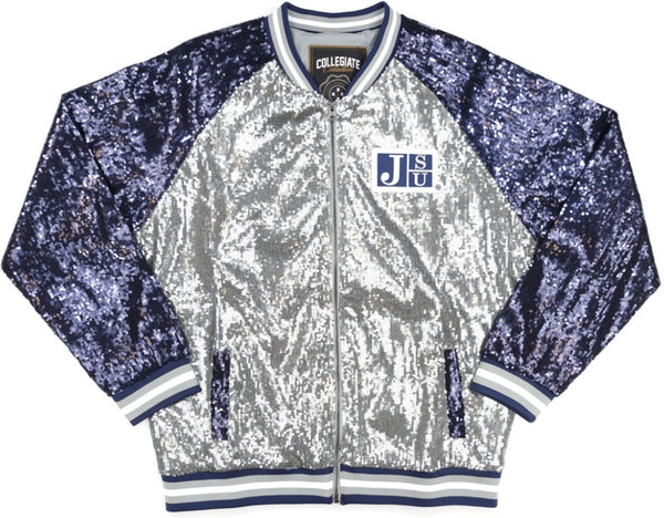 Big Boy Jackson State Tigers S4 Ladies Sequins Jacket [Grey]