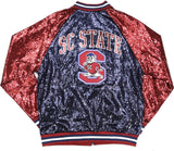 Big Boy South Carolina State Bulldogs S4 Ladies Sequins Jacket [Navy Blue]