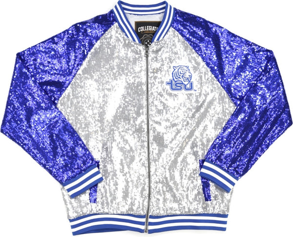 Big Boy Tennessee State Tigers S4 Ladies Sequins Jacket [White]