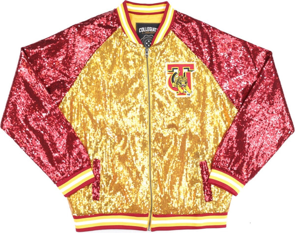 Big Boy Tuskegee Golden Tigers S4 Ladies Sequins Jacket [Gold]