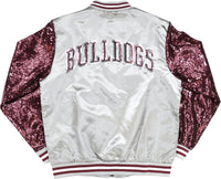 Big Boy Alabama A&M Bulldogs S4 Ladies Satin Jacket [Grey]