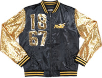 Big Boy Alabama State Hornets S4 Ladies Satin Jacket [Black]