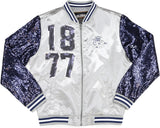 Big Boy Jackson State Tigers S4 Ladies Satin Jacket [Grey]