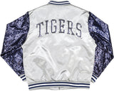 Big Boy Jackson State Tigers S4 Ladies Satin Jacket [Grey]