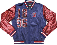 Big Boy South Carolina State Bulldogs S4 Ladies Satin Jacket [Navy Blue]