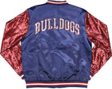 Big Boy South Carolina State Bulldogs S4 Ladies Satin Jacket [Navy Blue]