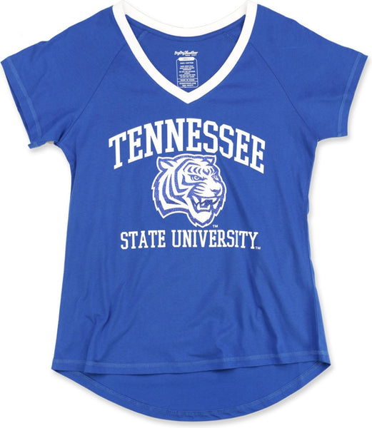 Big Boy Tennessee State Tigers S3 Ladies V-Neck Tee [Royal Blue]