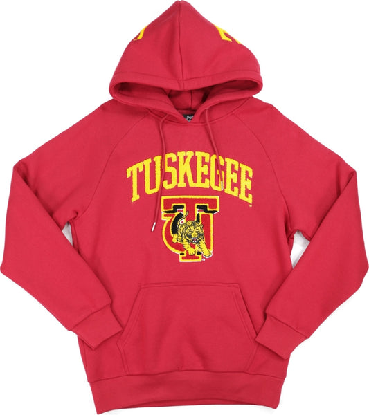 Big Boy Tuskegee Golden Tigers S9 Mens Pullover Hoodie [Crimson Red]
