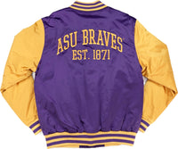 Big Boy Alcorn State Braves S7 Mens Baseball Jacket [Purple]