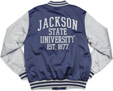 Big Boy Jackson State Tigers S7 Mens Baseball Jacket [Navy Blue]