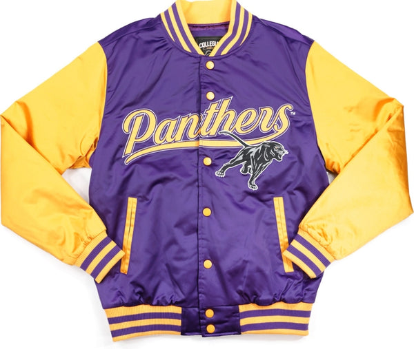 Big Boy Prairie View A&M Panthers S7 Mens Baseball Jacket [Purple]