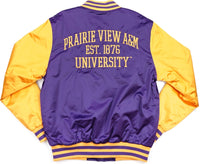 Big Boy Prairie View A&M Panthers S7 Mens Baseball Jacket [Purple]