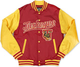 Big Boy Tuskegee Golden Tigers S7 Mens Baseball Jacket [Crimson Red]