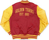 Big Boy Tuskegee Golden Tigers S7 Mens Baseball Jacket [Crimson Red]