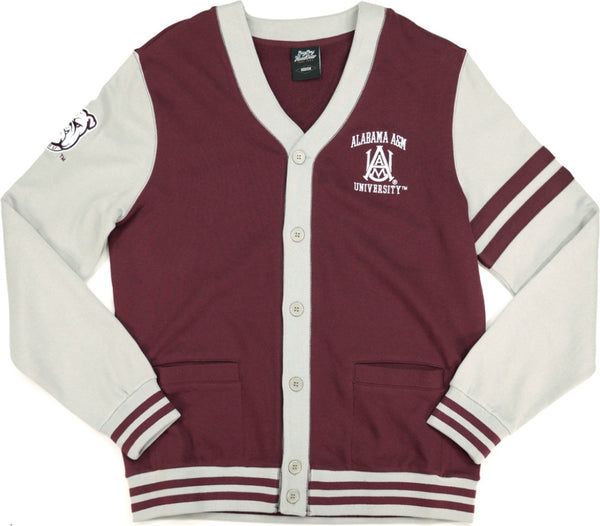 Big Boy Alabama A&M Bulldogs S4 Mens Cardigan [Maroon]