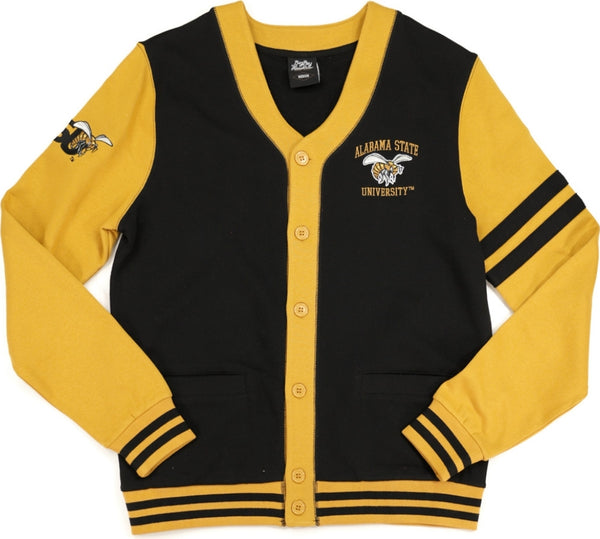 Big Boy Alabama State Hornets S4 Mens Cardigan [Black]