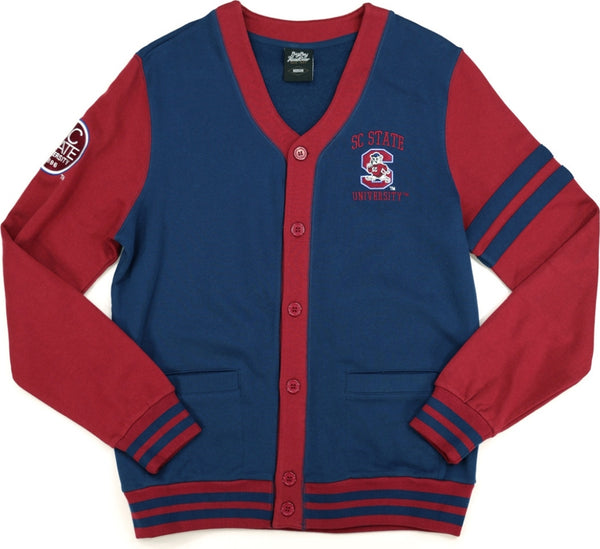 Big Boy South Carolina State Bulldogs S4 Mens Cardigan [Navy Blue]