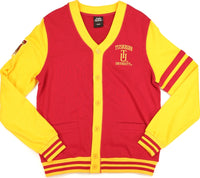 Big Boy Tuskegee Golden Tigers S4 Mens Cardigan [Crimson Red]