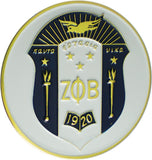 Zeta Phi Beta Classic Round Car Badge [White]