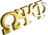 Omega Psi Phi Classic 3-Letter Lapel Pin [Gold]