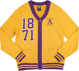 Big Boy Alcorn State Braves S5 Mens Cardigan [Old Gold]
