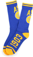 Big Boy Albany State Golden Rams S5 Mens Athletic Socks [Royal Blue]