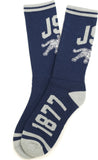 Big Boy Jackson State Tigers S5 Mens Athletic Socks [Navy Blue]
