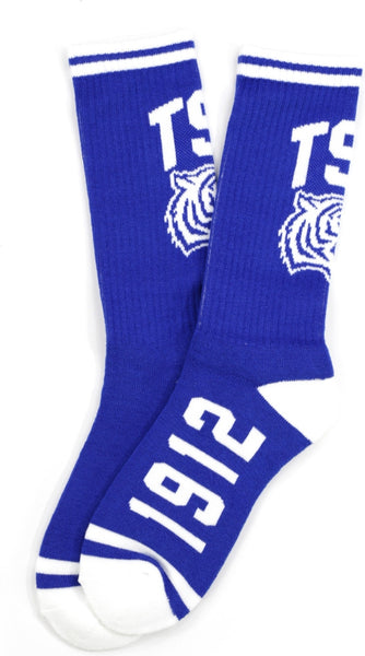 Big Boy Tennessee State Tigers S5 Mens Athletic Socks [Royal Blue]