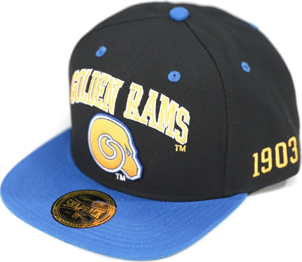 Big Boy Albany State Golden Rams S144 Mens Snapback Cap [Black]