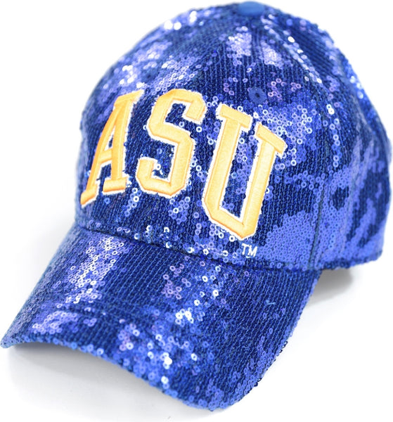 Big Boy Albany State Golden Rams S144 Ladies Sequins Cap [Royal Blue]