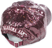 Big Boy Alabama A&M Bulldogs S144 Ladies Sequins Cap [Maroon]