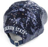 Big Boy Jackson State Tigers S144 Ladies Sequins Cap [Navy Blue]