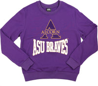 Big Boy Alcorn State Braves S4 Mens Sweatshirt [Purple]