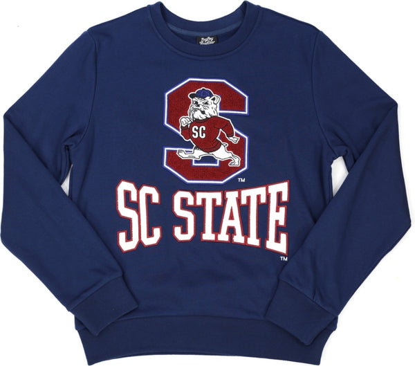 Big Boy South Carolina State Bulldogs S4 Mens Sweatshirt [Navy Blue]