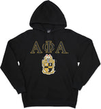 Big Boy Alpha Phi Alpha Divine 9 S5 Mens Pullover Hoodie [Black]