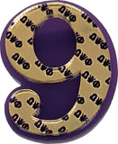 Omega Psi Phi Acrylic Line #9 Pin [Purple/Gold]