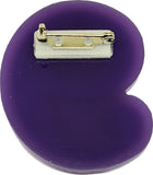 Omega Psi Phi Acrylic Line #9 Pin [Purple/Gold]