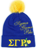 Big Boy Sigma Gamma Rho Divine 9 S250 Womens Beanie Ball [Royal Blue]