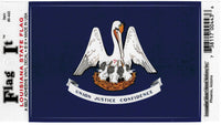 Innovative Ideas Flag It Louisiana State Flag Self Adhesive Vinyl Decal [Navy Blue]