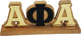 Alpha Phi Alpha Wood Desk Top Letters [Brown]