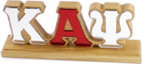 Kappa Alpha Psi Wood Desk Top Letters [Brown]