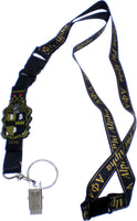 Alpha Phi Alpha PVC Shield Break-Away Lanyard Keychain [Black]
