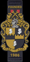 Alpha Phi Alpha PVC Shield Break-Away Lanyard Keychain [Black]