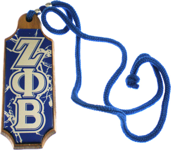 Zeta Phi Beta Domed Wood Medallion [Brown]