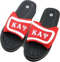 Buffalo Dallas Kappa Alpha Psi Strapped Slider Flip Flops [Black]