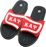 Buffalo Dallas Kappa Alpha Psi Strapped Slider Flip Flops [Black]